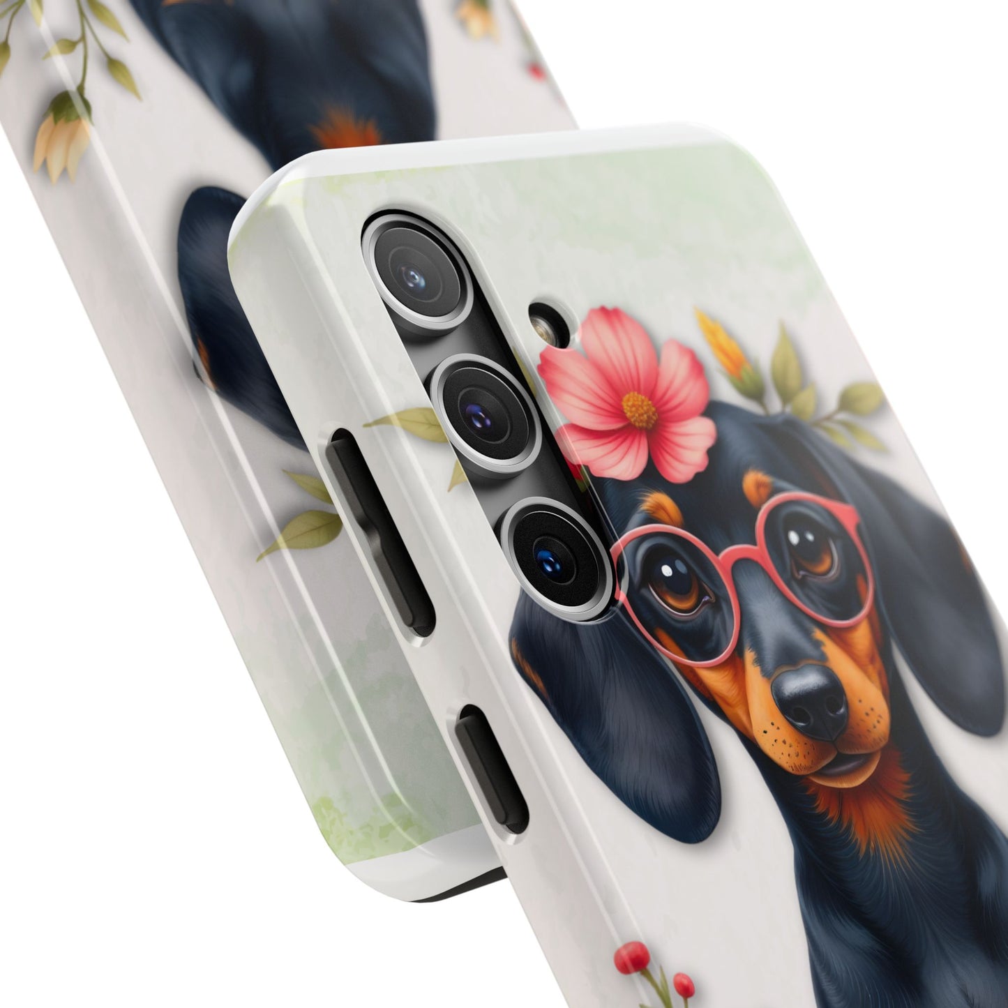 Cute Dachshund Phone Case, Dog Lover Gift, Tough Phone Cover, Pet Accessory,