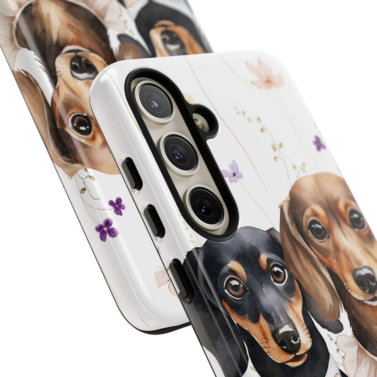 Wedding Dachshund Dog Phone Case - Bridal Gift Flower Girl Apple Pixel Galaxy