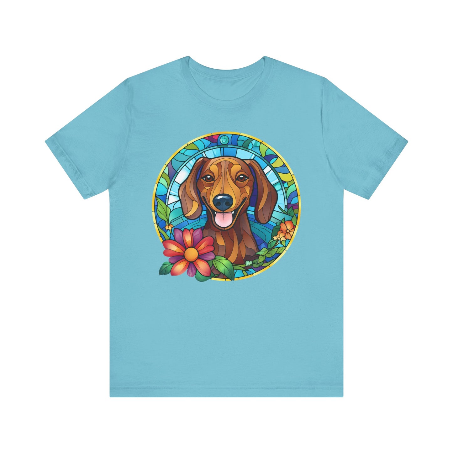 Adorable Dachshund Doxie Stained Glass