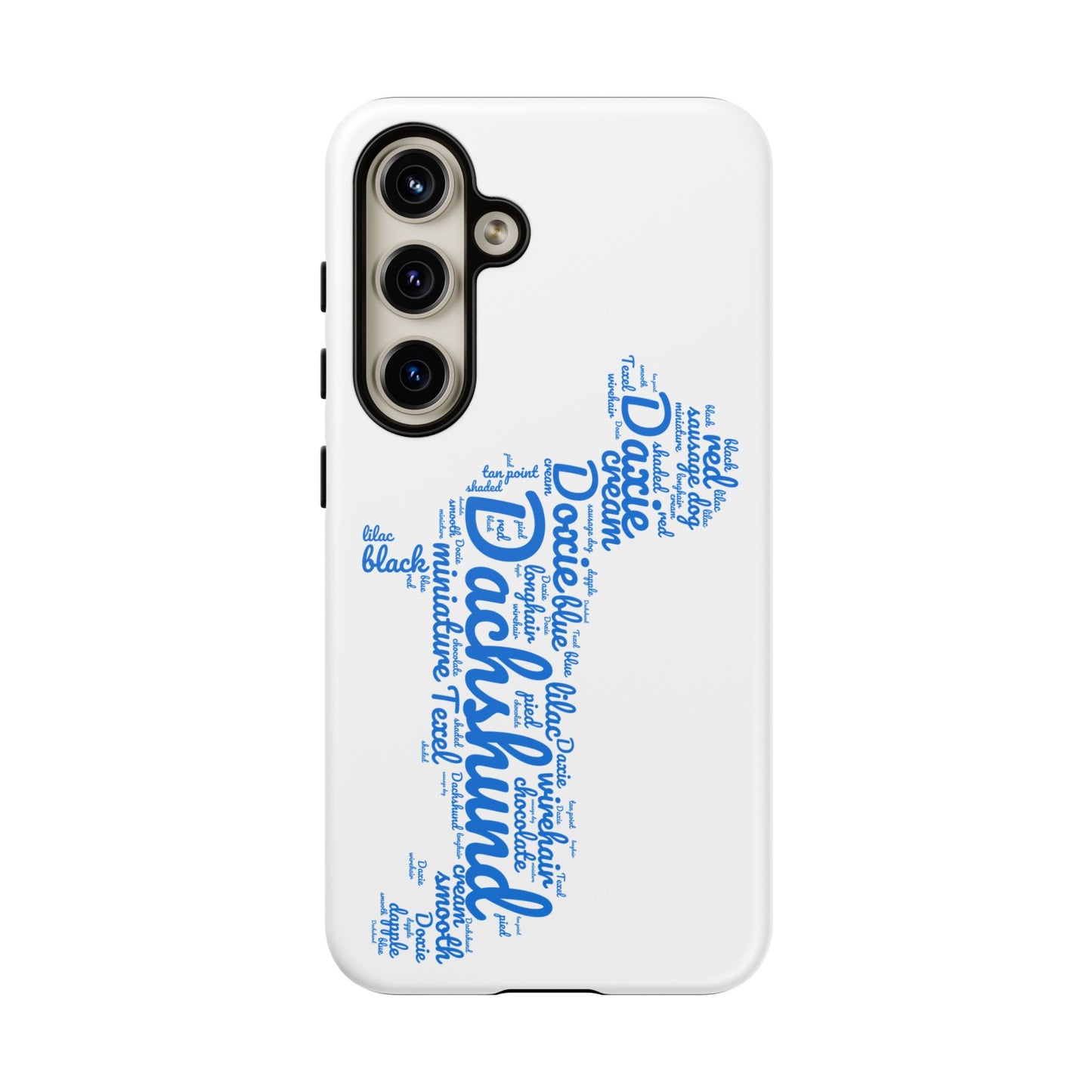 Type Subway Vibrant Dachshund Words Phone Case - Dog Apple Pixel Galaxy