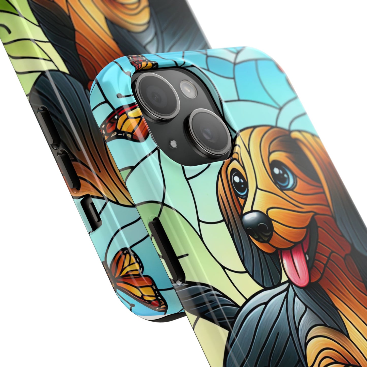Cute Dachshund Phone Case, Dog Lover Gift, Tough Phone Cover, Pet Accessory,