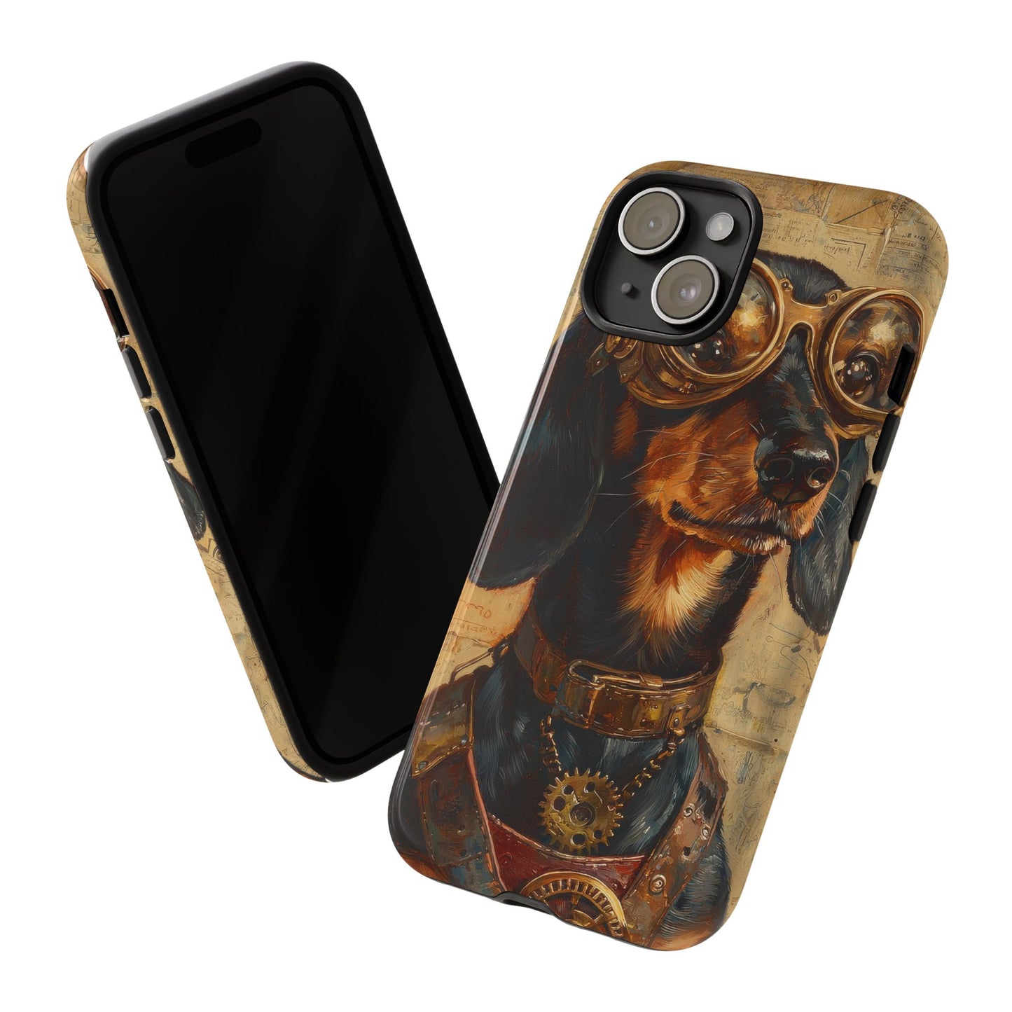 Steam Punk Dachshund Mens Phone Case - Dog Apple Pixel Galaxy