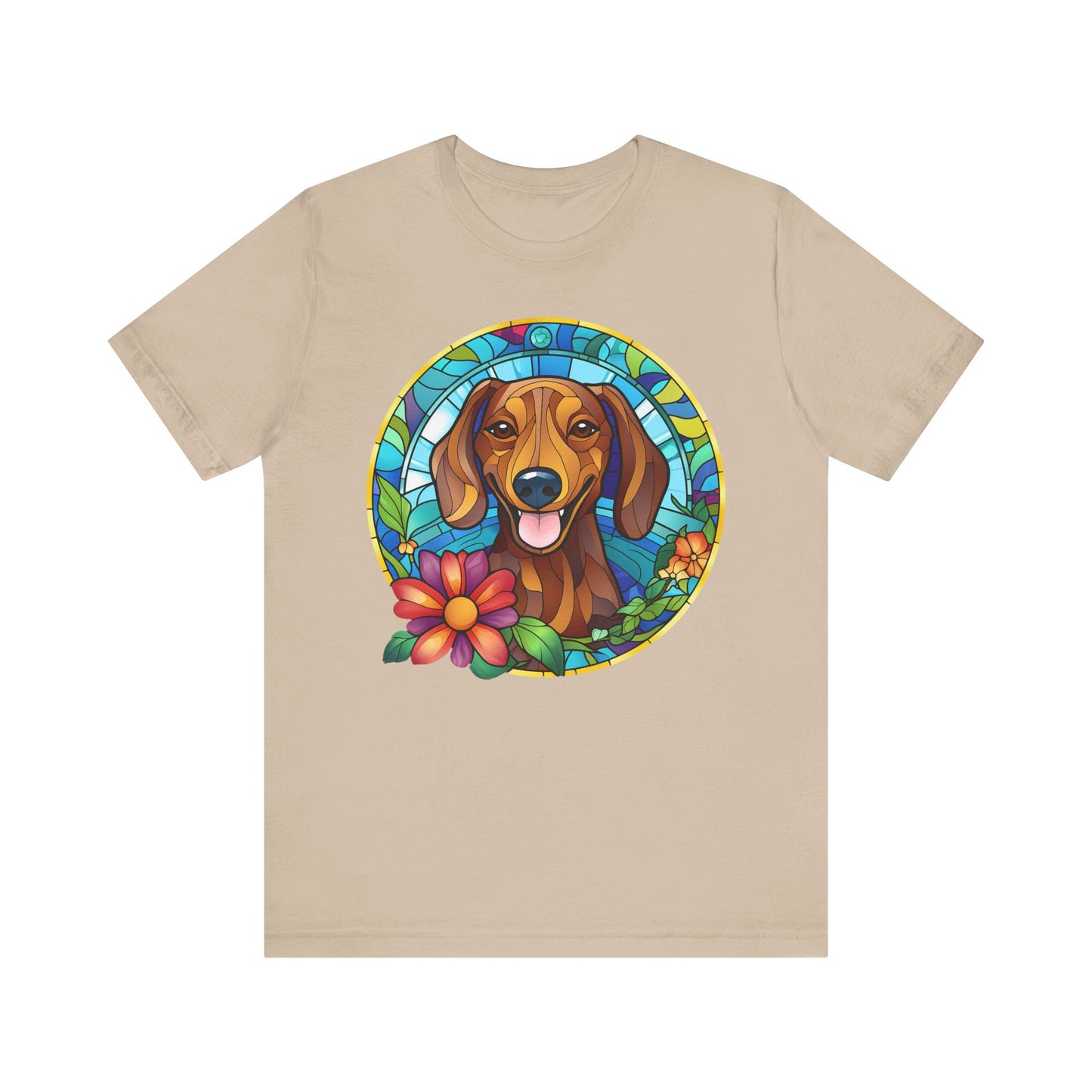 Adorable Dachshund Doxie Stained Glass