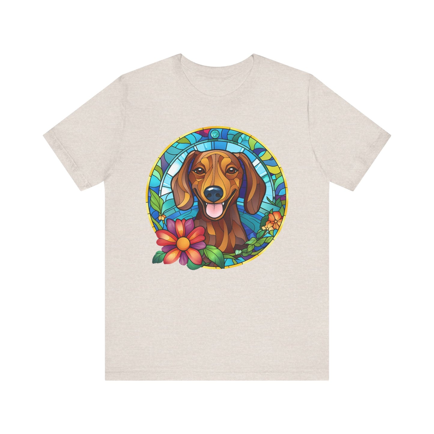 Adorable Dachshund Doxie Stained Glass
