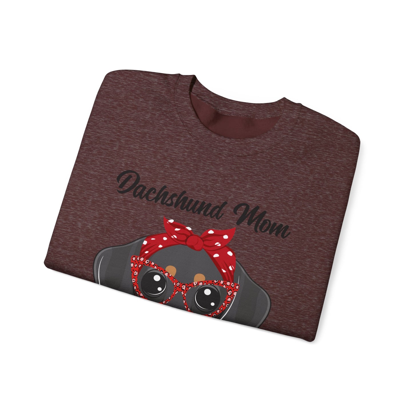 Dachshund Mom Sweatshirt, Dog Lover Gift, Funny Weiner Dog Jumper, Classic Sausage Dog Crewneck, Pet Owner Apparel Doxie