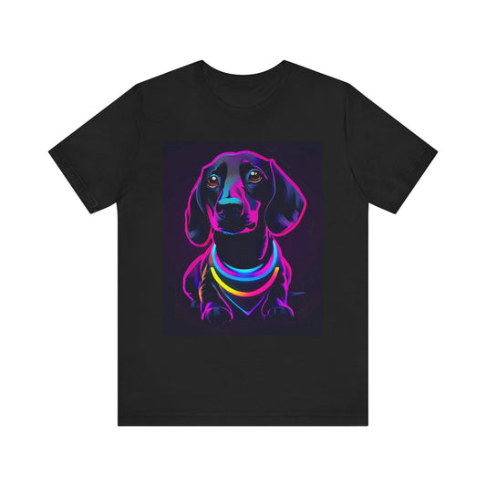 Dachshund Tee Shirt, Cute Dog Lover Top, Short Sleeve Unisex Weiner Dog Gift for Pet Owners