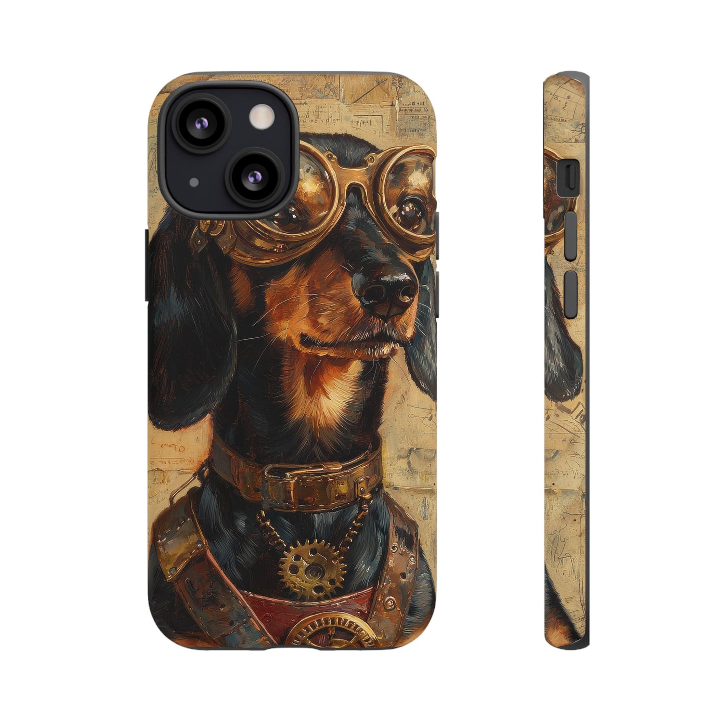 Steam Punk Dachshund Mens Phone Case - Dog Apple Pixel Galaxy