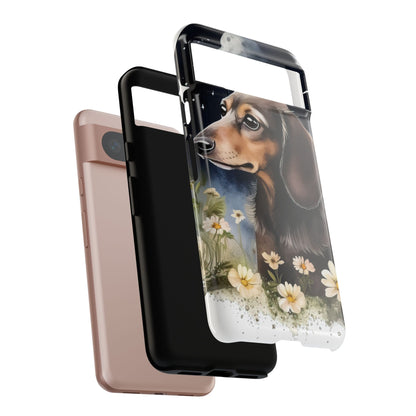 Vibrant Dachshund Moonlight Phone Case - Dog Apple Pixel Galaxy