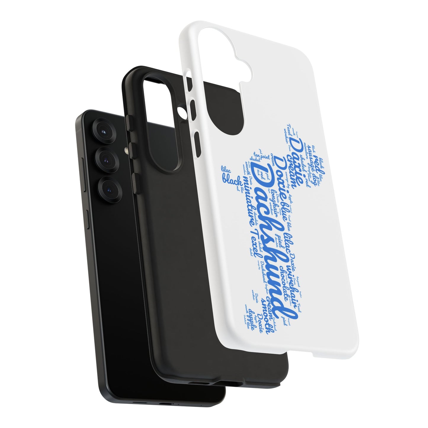 Type Subway Vibrant Dachshund Words Phone Case - Dog Apple Pixel Galaxy