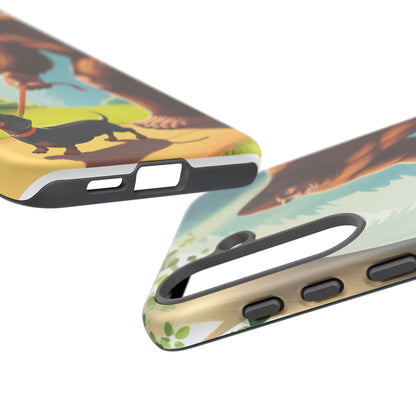 Big Foot Walking Dachshund Phone Case - Dog Apple Pixel Galaxy