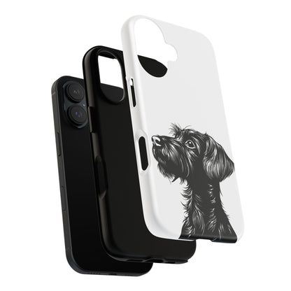 Simple Wire Haired Dachshund Mens Phone Case - Dog Apple Pixel Galaxy