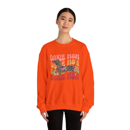 Dachshund Mom Sweatshirt, Dog Lover Gift, Funny Weiner Dog Jumper, Classic Sausage Dog Crewneck, Pet Owner Apparel Doxie
