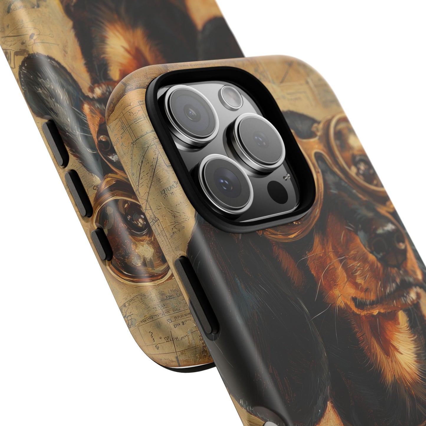 Steam Punk Dachshund Mens Phone Case - Dog Apple Pixel Galaxy