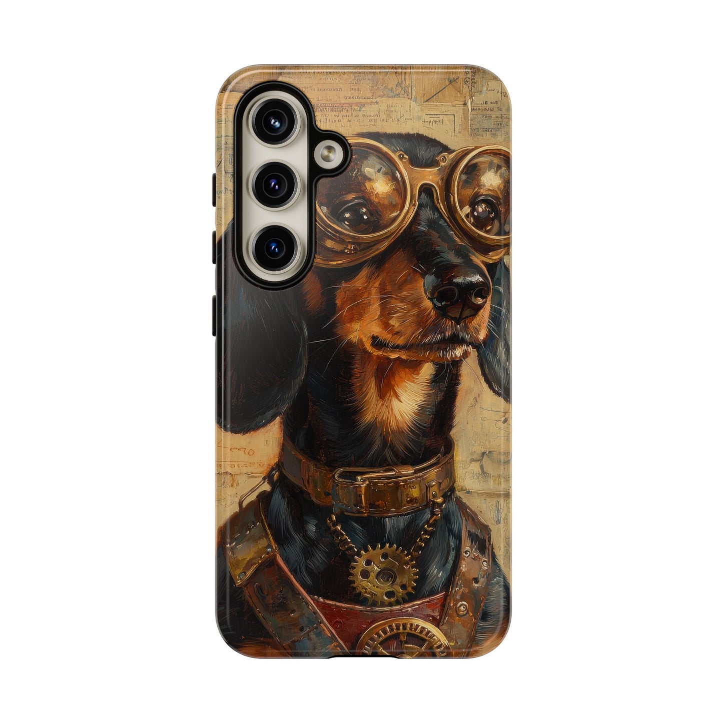 Steam Punk Dachshund Mens Phone Case - Dog Apple Pixel Galaxy