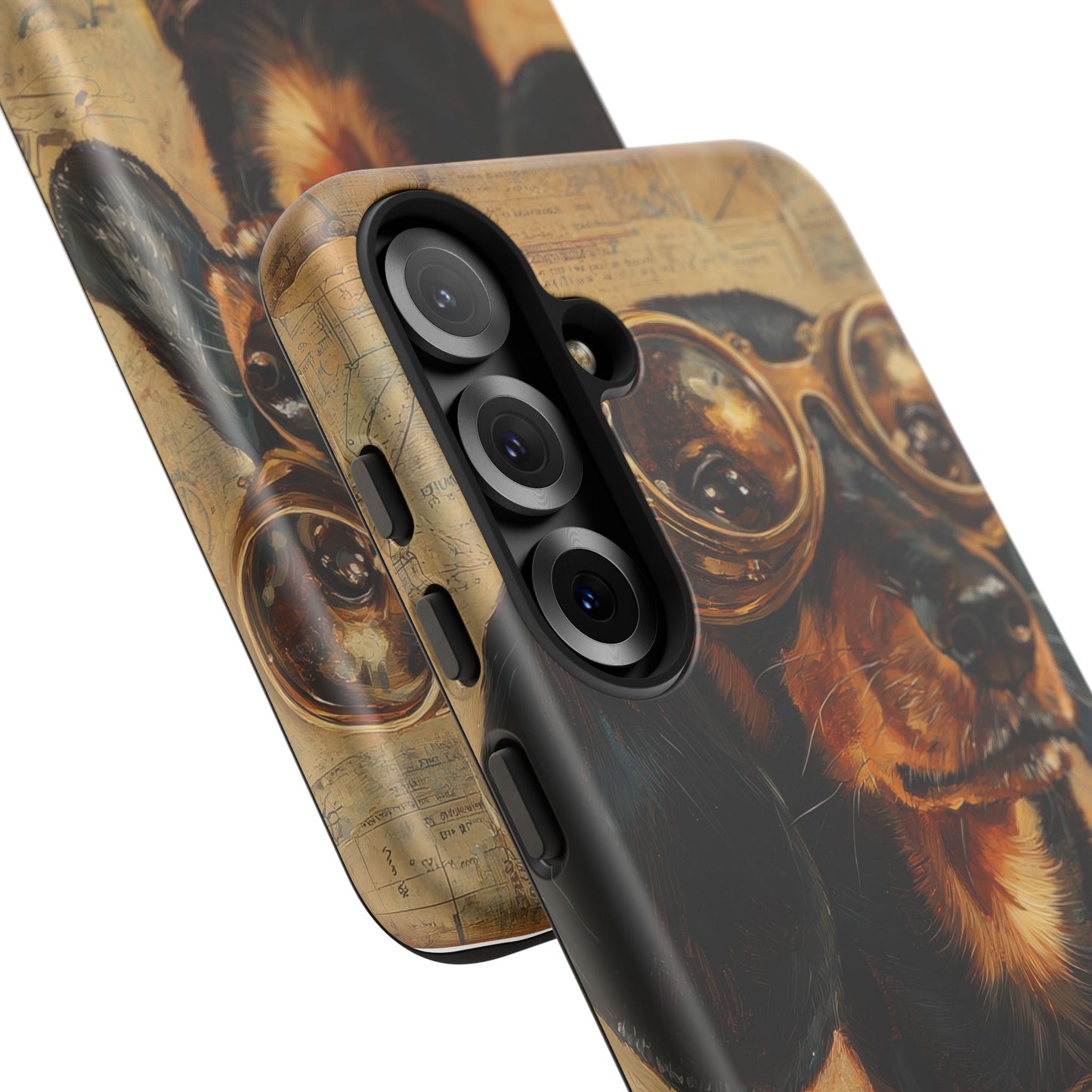 Steam Punk Dachshund Mens Phone Case - Dog Apple Pixel Galaxy