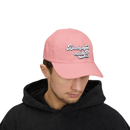 Embroidered Dachshund Mom Cap, Classic Dog Lover Hat, Pet Owner Gift, Stylish Outdoor Accessory, Casual Sun Protection