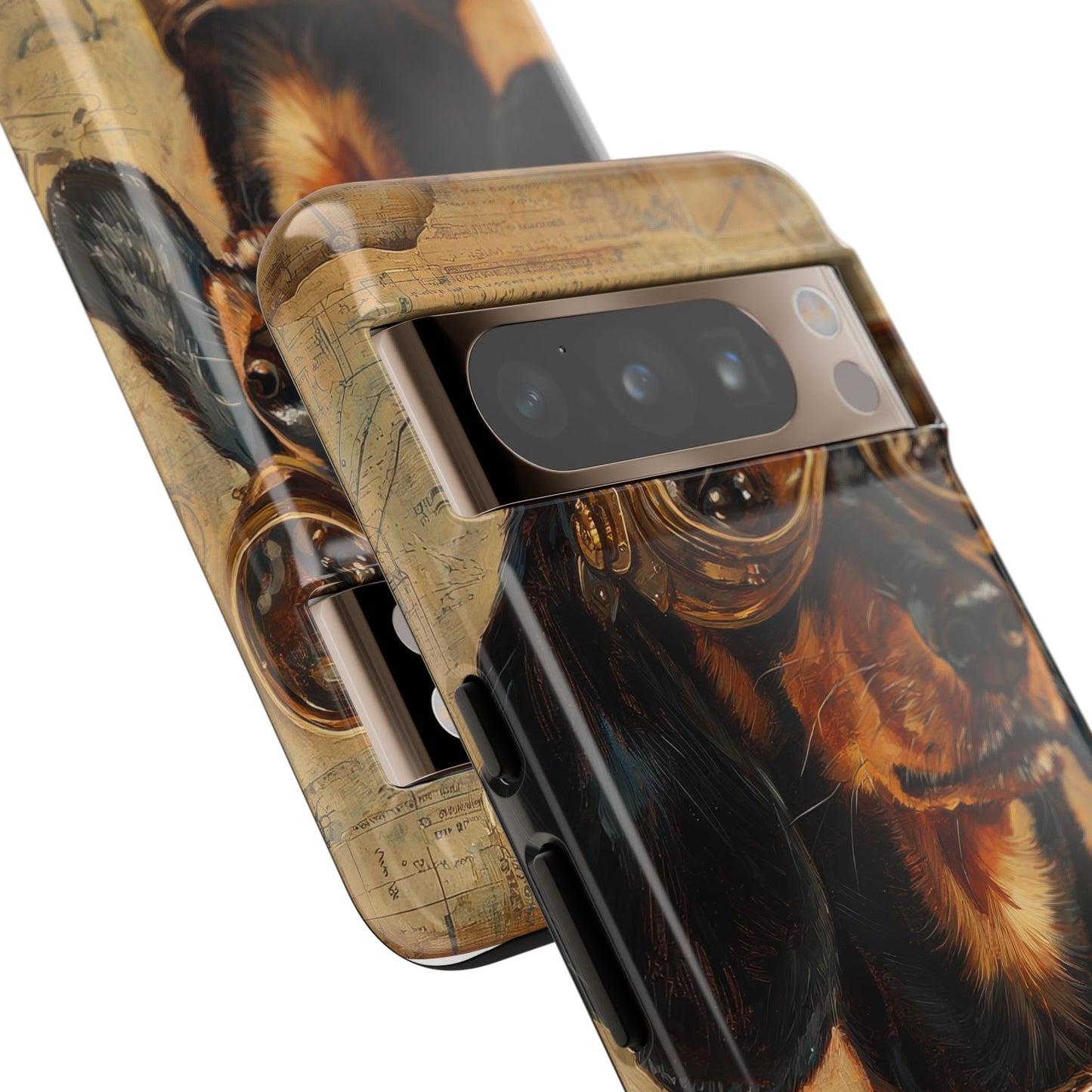 Steam Punk Dachshund Mens Phone Case - Dog Apple Pixel Galaxy