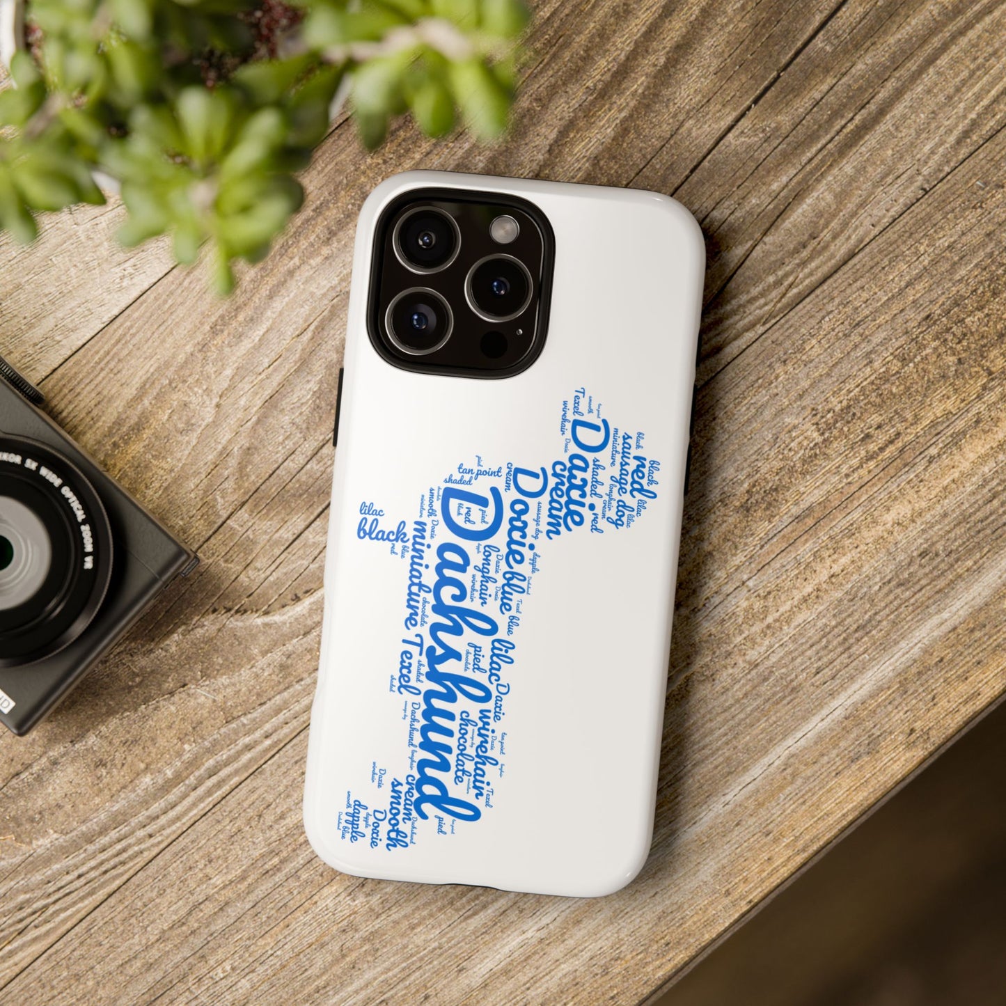 Type Subway Vibrant Dachshund Words Phone Case - Dog Apple Pixel Galaxy