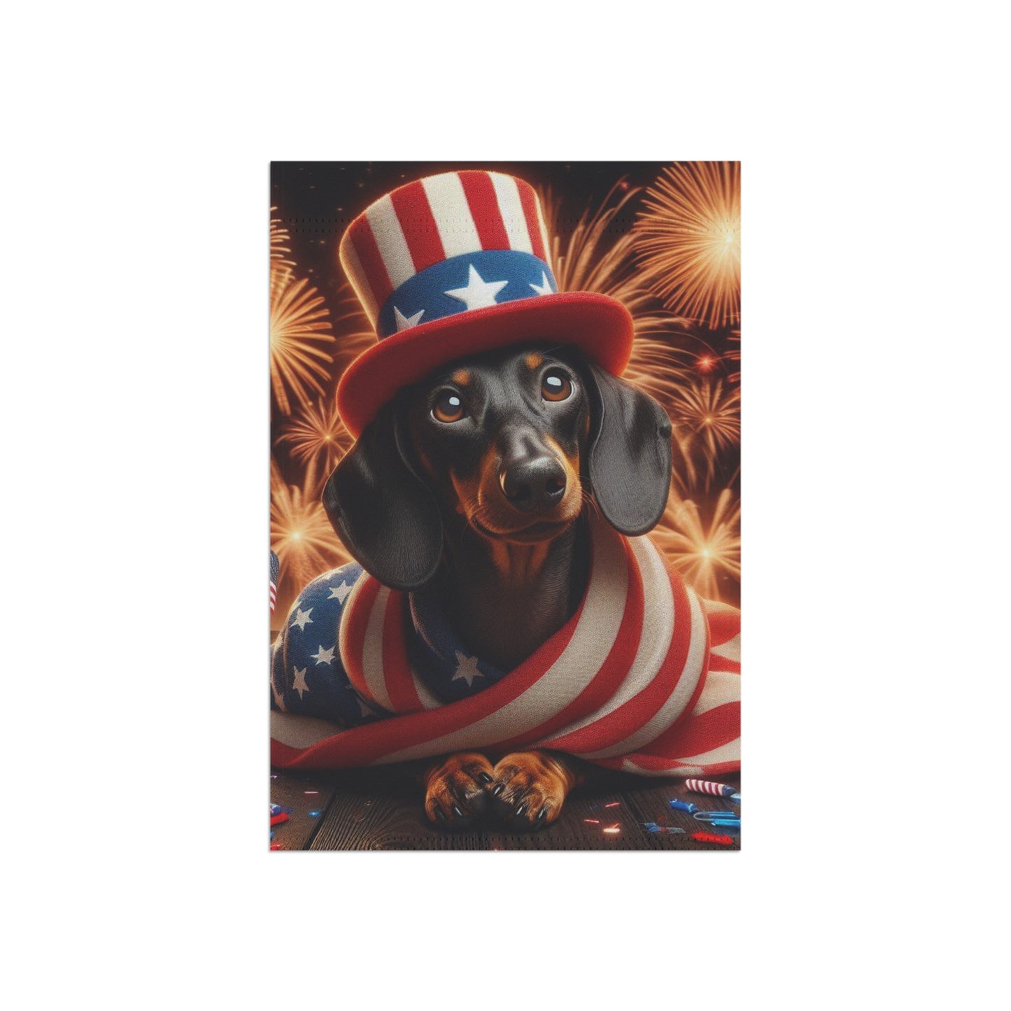USA Garden Flag Dog Mom Banner Home Decor Dachshund