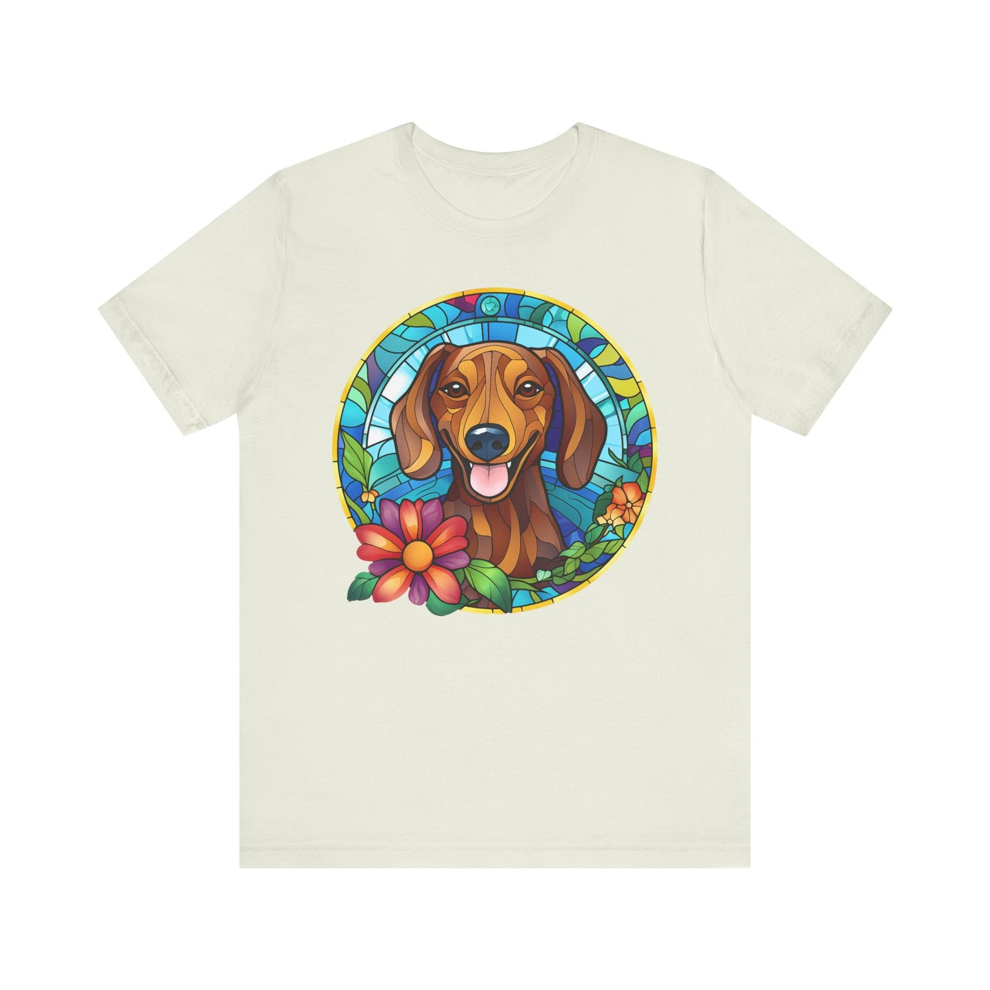 Adorable Dachshund Doxie Stained Glass