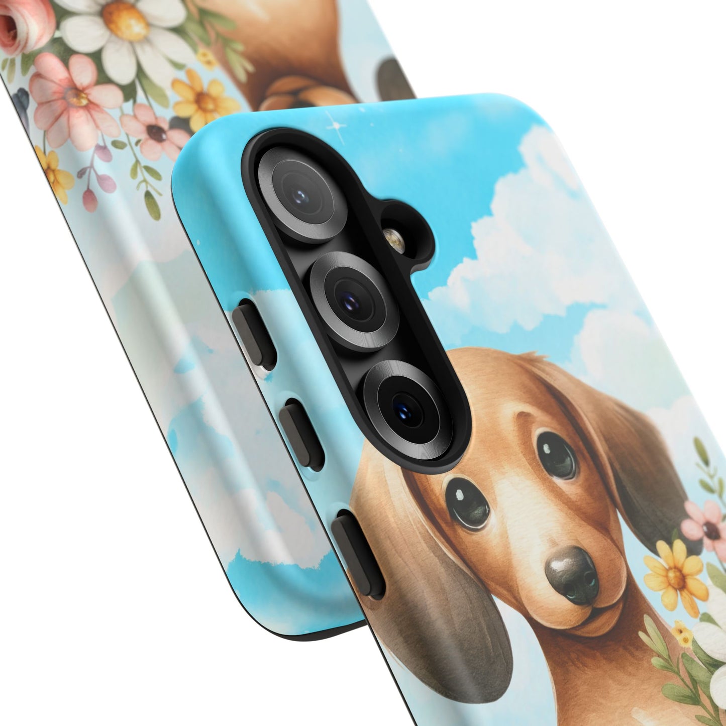 Watercolor Dachshund Dog Phone Case - Rescue Dog Apple Pixel Galaxy Spring