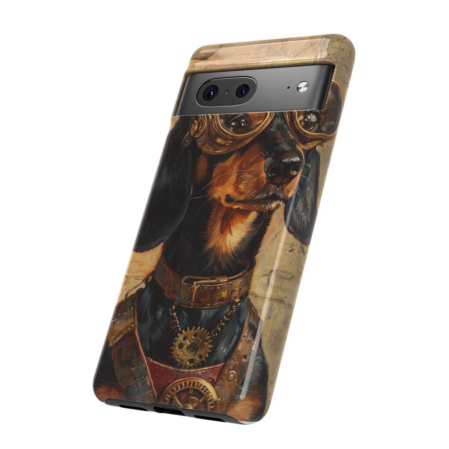 Steam Punk Dachshund Mens Phone Case - Dog Apple Pixel Galaxy