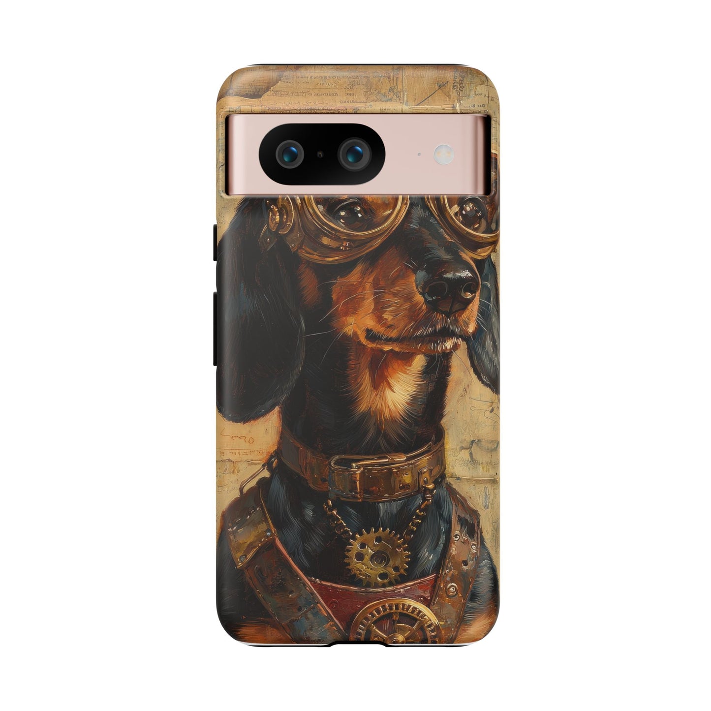 Steam Punk Dachshund Mens Phone Case - Dog Apple Pixel Galaxy