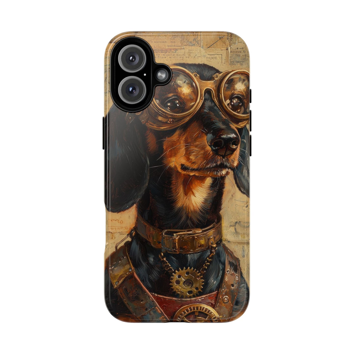 Steam Punk Dachshund Mens Phone Case - Dog Apple Pixel Galaxy
