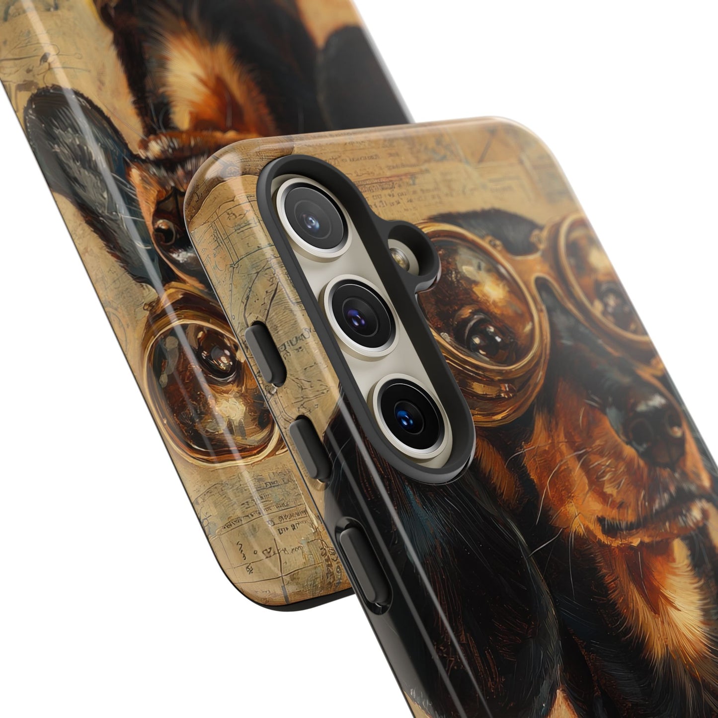 Steam Punk Dachshund Mens Phone Case - Dog Apple Pixel Galaxy