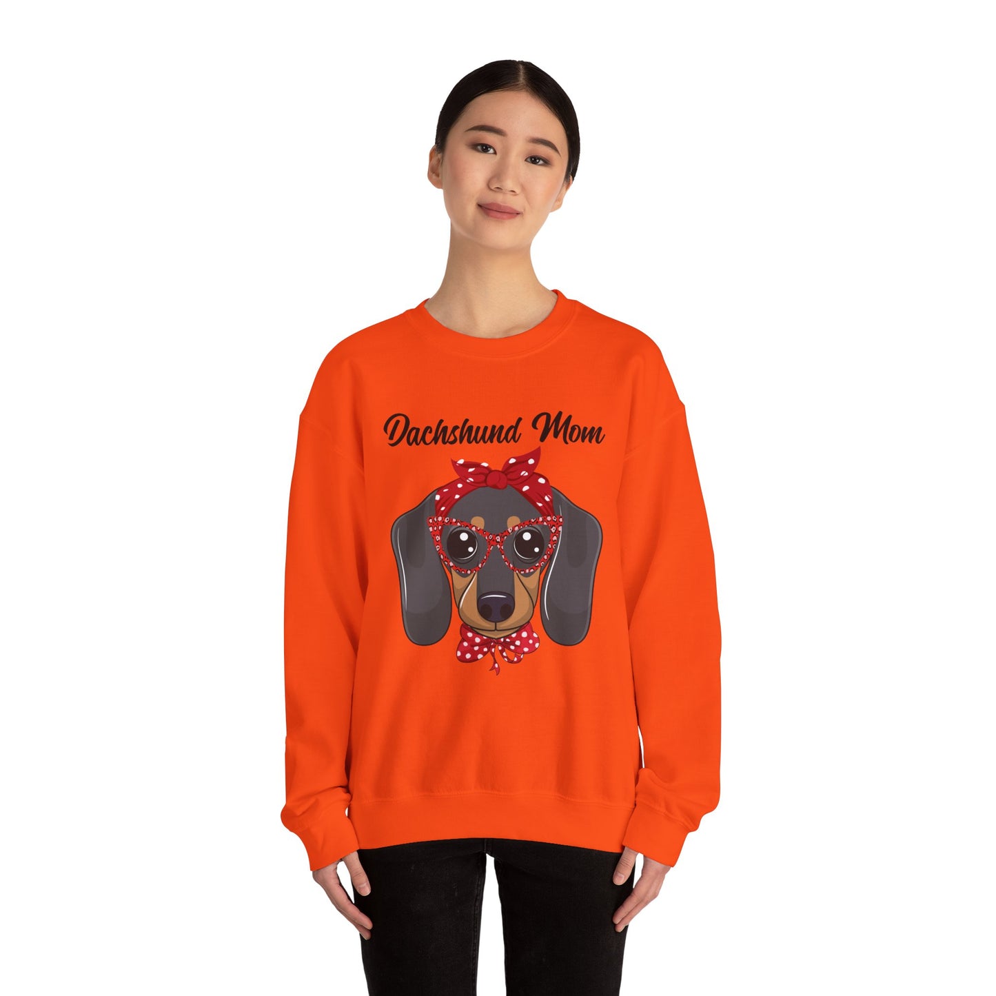 Dachshund Mom Sweatshirt, Dog Lover Gift, Funny Weiner Dog Jumper, Classic Sausage Dog Crewneck, Pet Owner Apparel Doxie