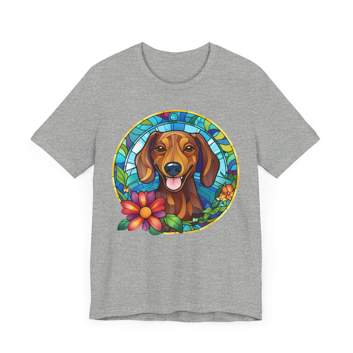 Adorable Dachshund Doxie Stained Glass