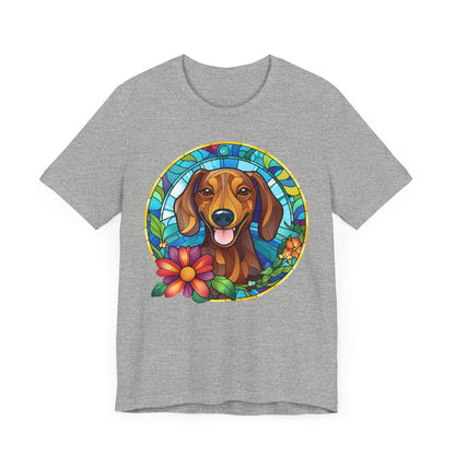 Adorable Dachshund Doxie Stained Glass