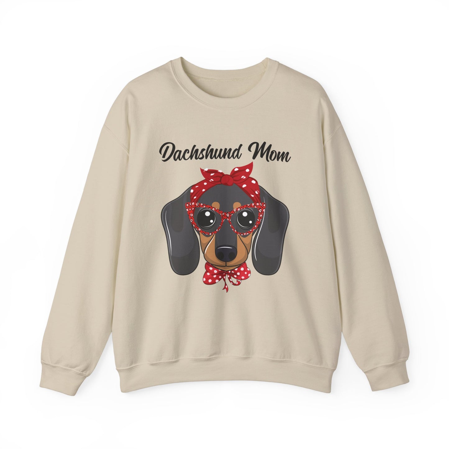 Dachshund Mom Sweatshirt, Dog Lover Gift, Funny Weiner Dog Jumper, Classic Sausage Dog Crewneck, Pet Owner Apparel Doxie