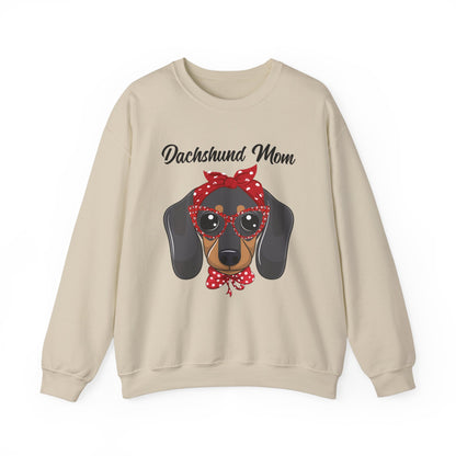 Dachshund Mom Sweatshirt, Dog Lover Gift, Funny Weiner Dog Jumper, Classic Sausage Dog Crewneck, Pet Owner Apparel Doxie
