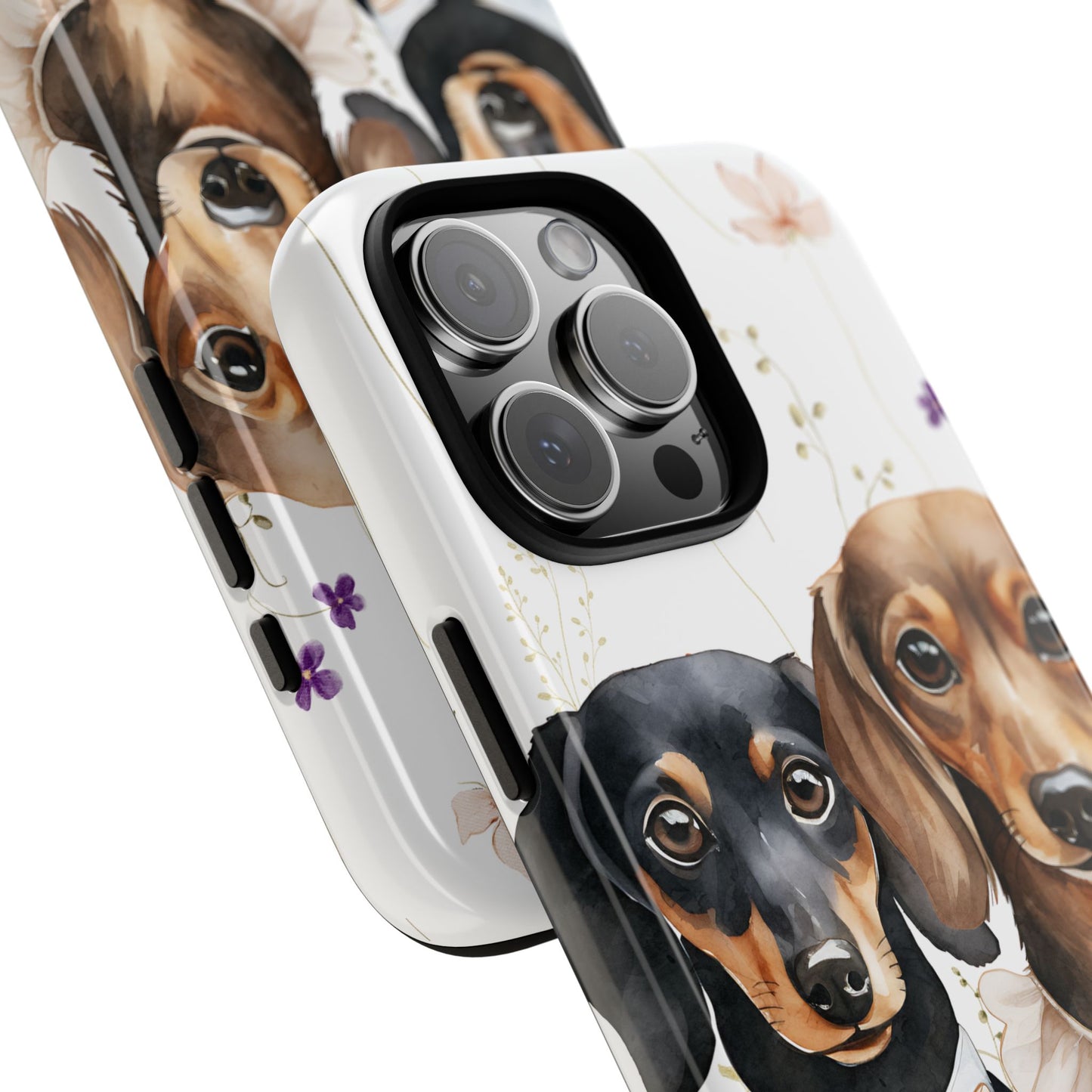 Wedding Dachshund Dog Phone Case - Bridal Gift Flower Girl Apple Pixel Galaxy