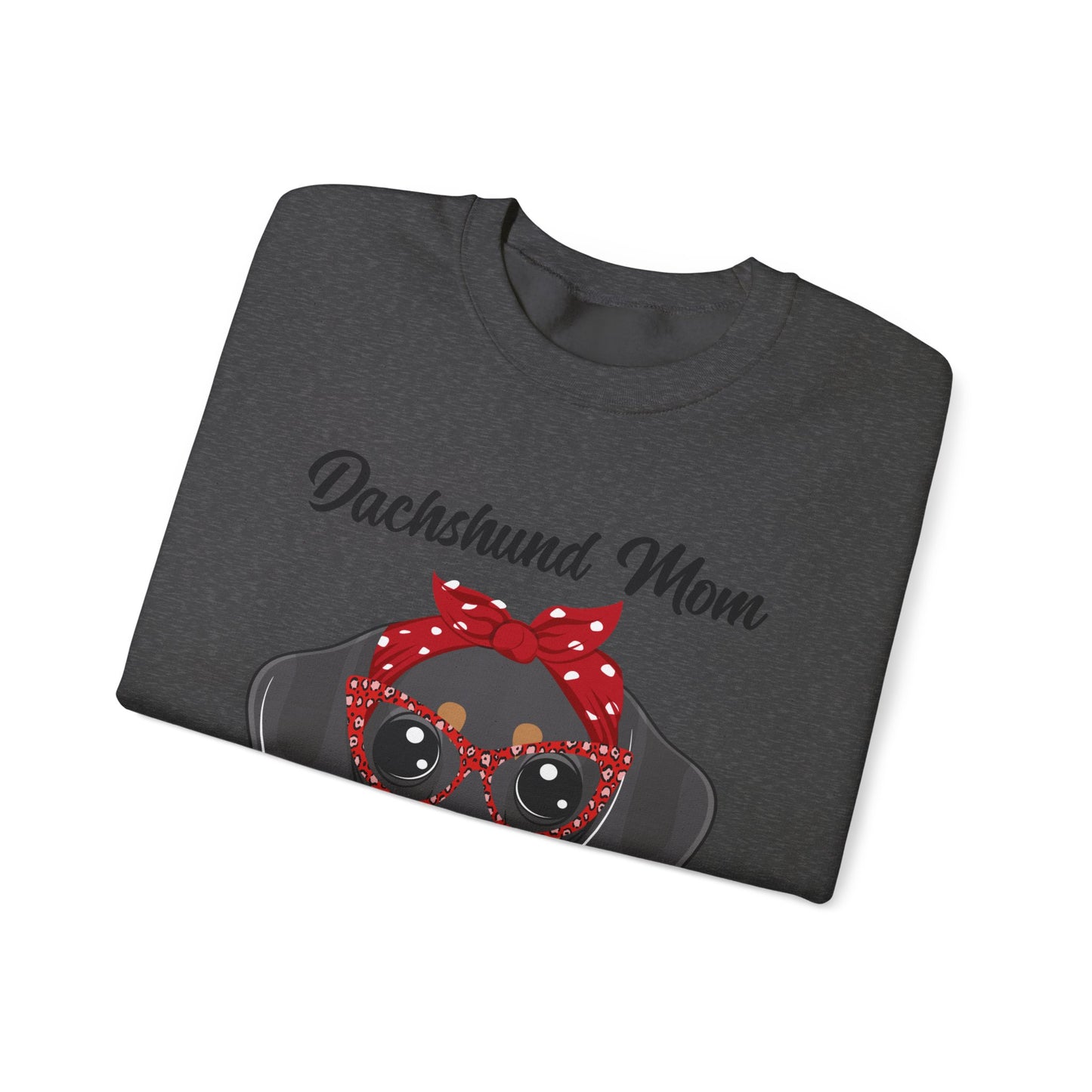 Dachshund Mom Sweatshirt, Dog Lover Gift, Funny Weiner Dog Jumper, Classic Sausage Dog Crewneck, Pet Owner Apparel Doxie