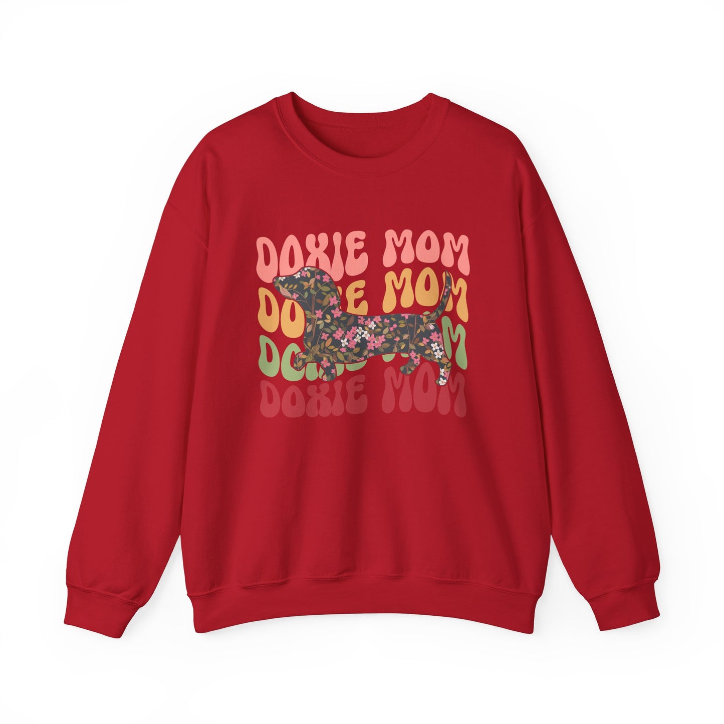 Dachshund Mom Sweatshirt, Dog Lover Gift, Funny Weiner Dog Jumper, Classic Sausage Dog Crewneck, Pet Owner Apparel Doxie