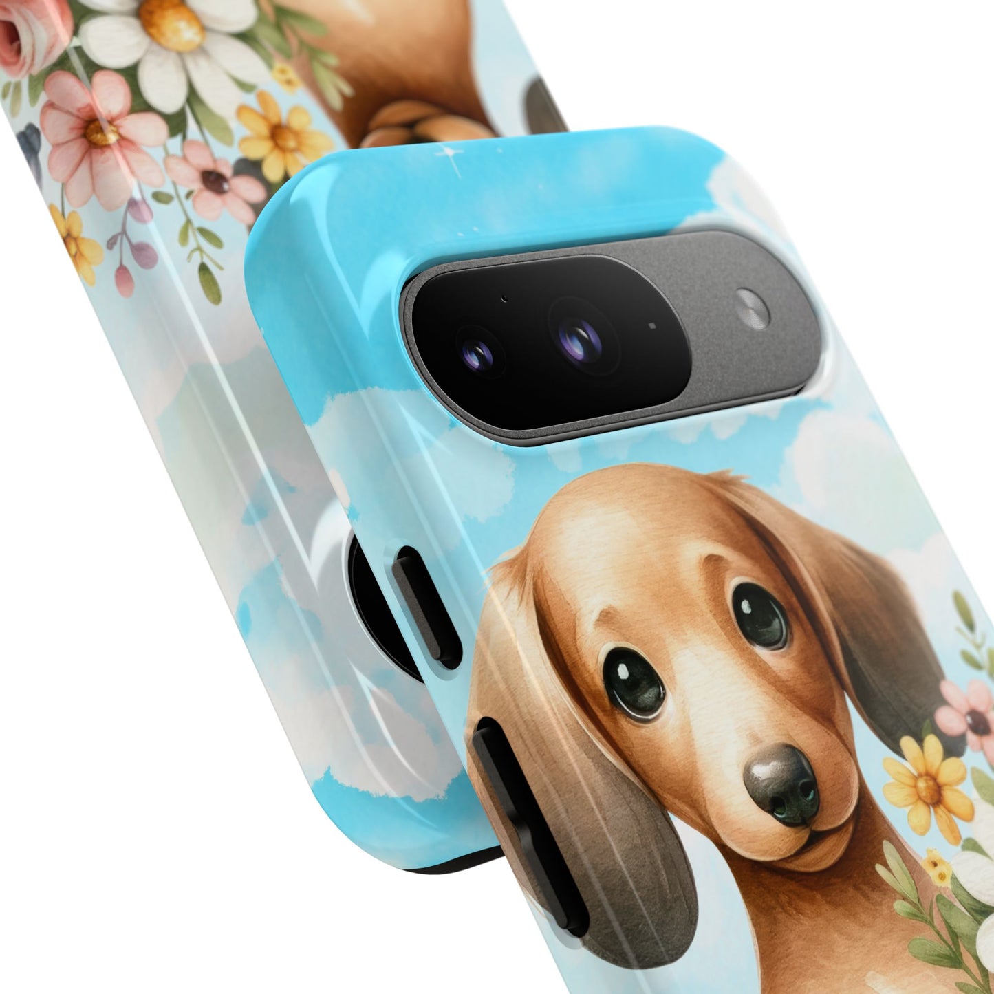 Watercolor Dachshund Dog Phone Case - Rescue Dog Apple Pixel Galaxy Spring