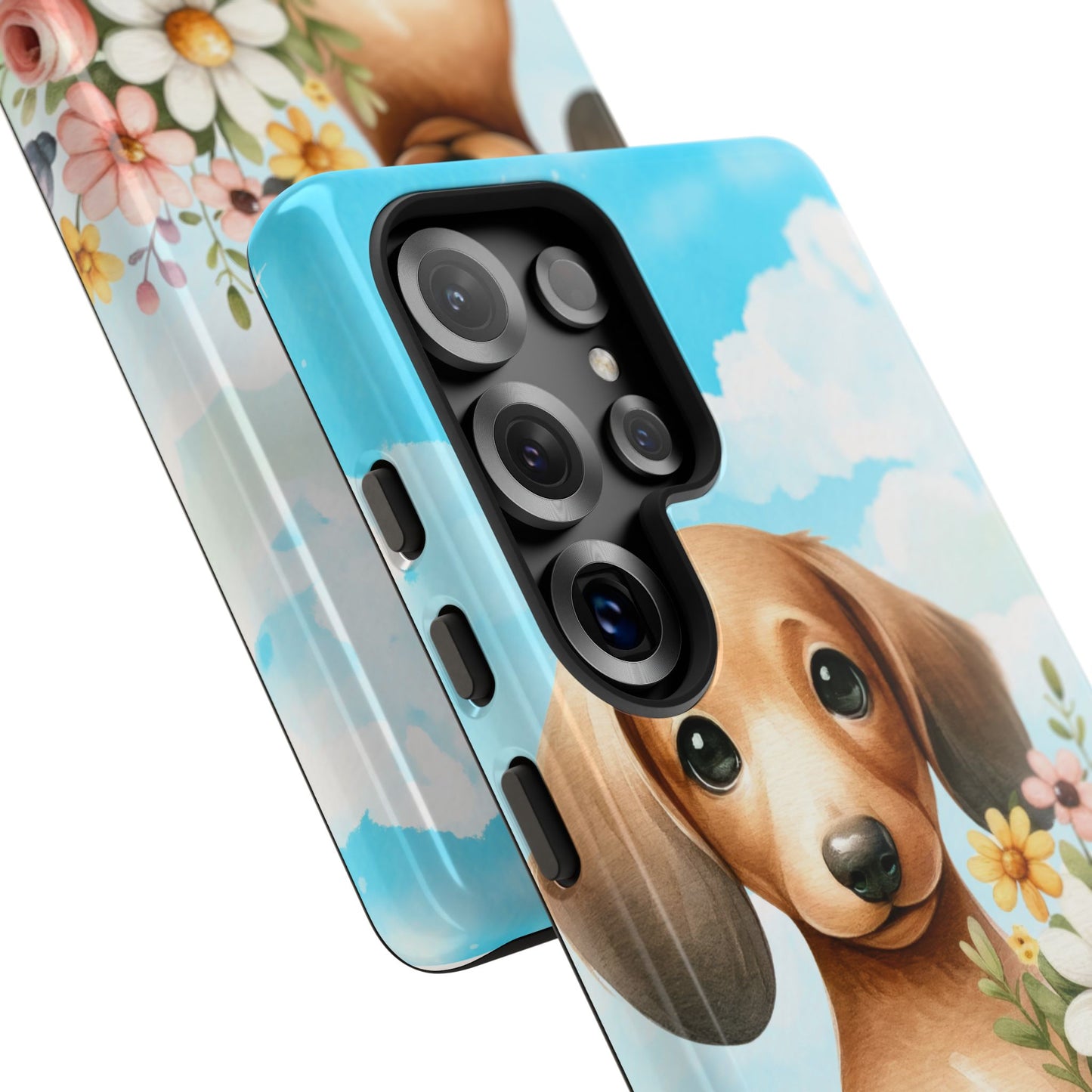 Watercolor Dachshund Dog Phone Case - Rescue Dog Apple Pixel Galaxy Spring