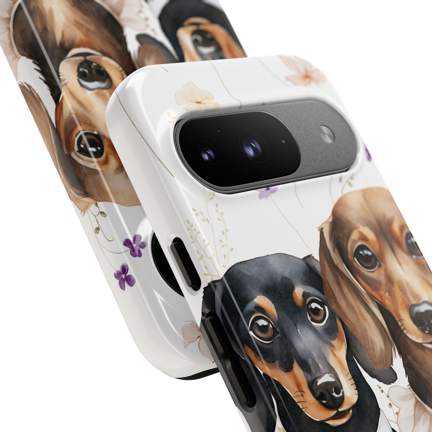 Wedding Dachshund Dog Phone Case - Bridal Gift Flower Girl Apple Pixel Galaxy