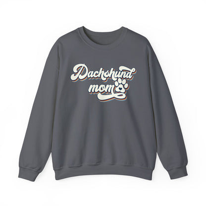 Dachshund Mom Sweatshirt, Dog Lover Gift, Funny Weiner Dog Jumper, Classic Sausage Dog Crewneck, Pet Owner Apparel