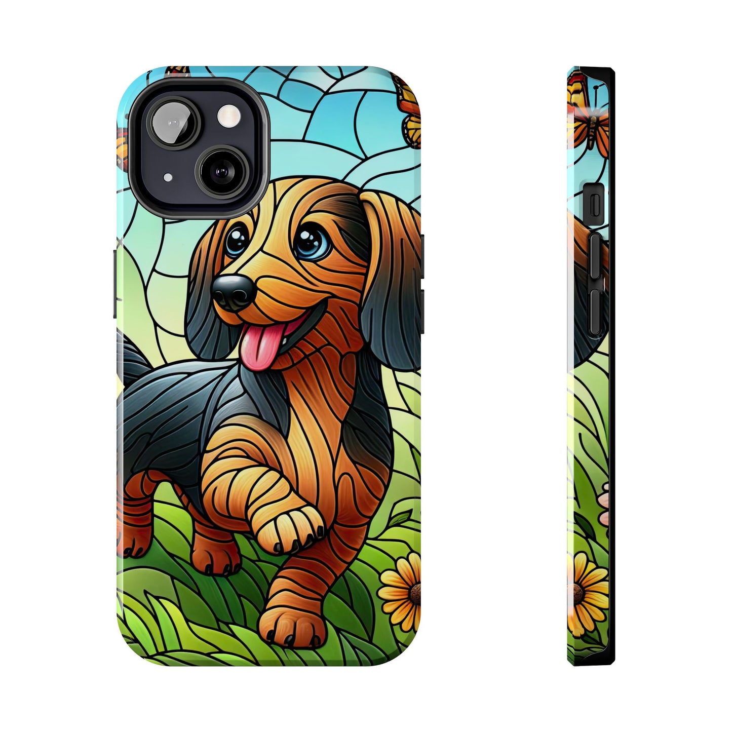 Cute Dachshund Phone Case, Dog Lover Gift, Tough Phone Cover, Pet Accessory,