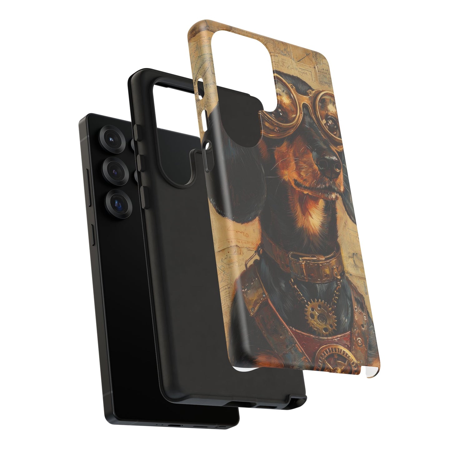 Steam Punk Dachshund Mens Phone Case - Dog Apple Pixel Galaxy