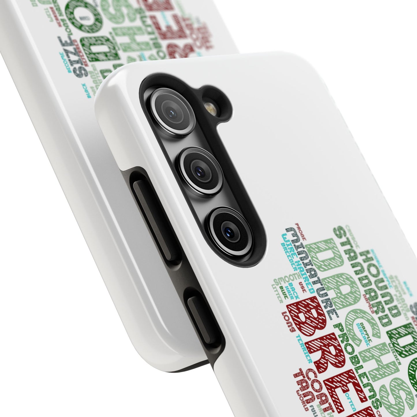 Dachshund Phone Case Dog Lover Gift Tough Phone Cover Doxie Word Art