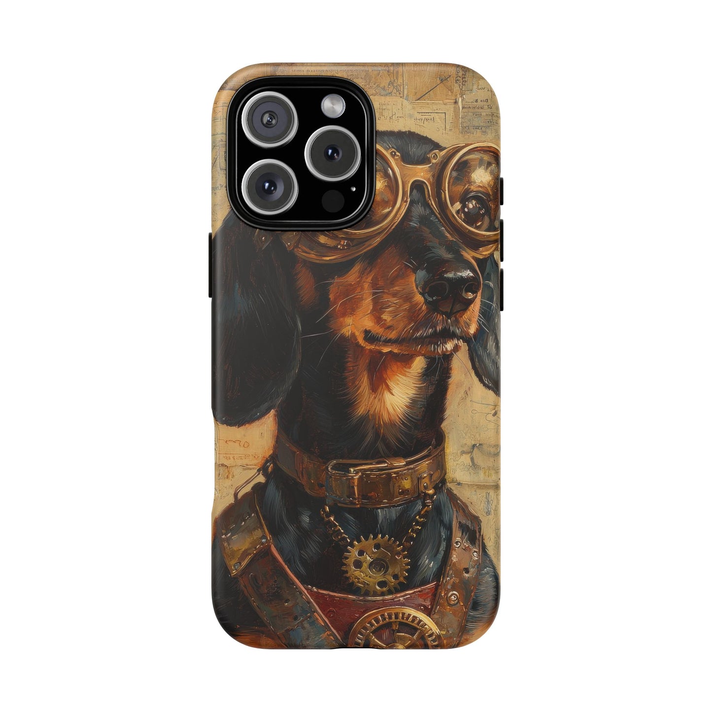 Steam Punk Dachshund Mens Phone Case - Dog Apple Pixel Galaxy