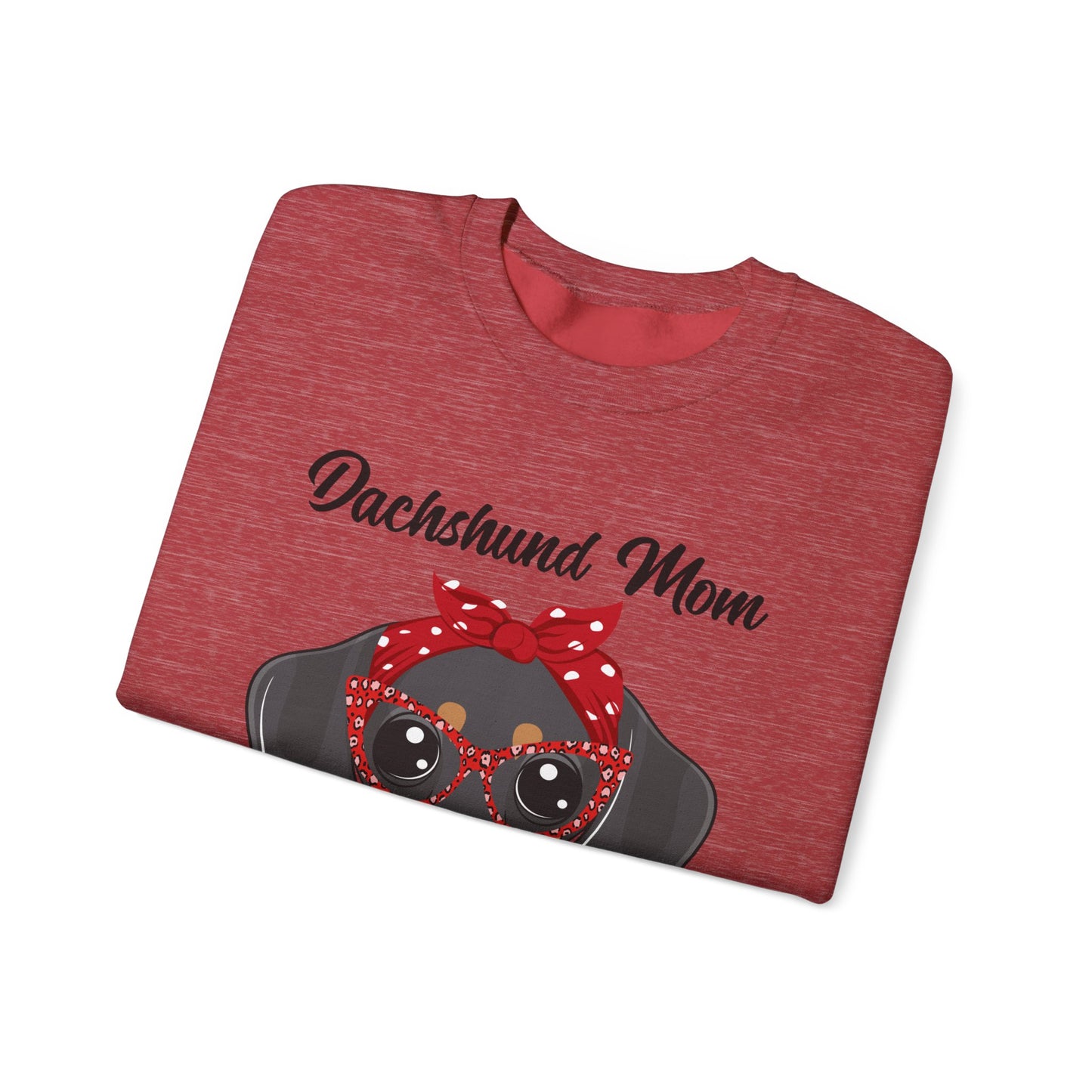 Dachshund Mom Sweatshirt, Dog Lover Gift, Funny Weiner Dog Jumper, Classic Sausage Dog Crewneck, Pet Owner Apparel Doxie