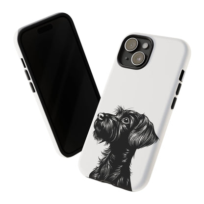 Simple Wire Haired Dachshund Mens Phone Case - Dog Apple Pixel Galaxy