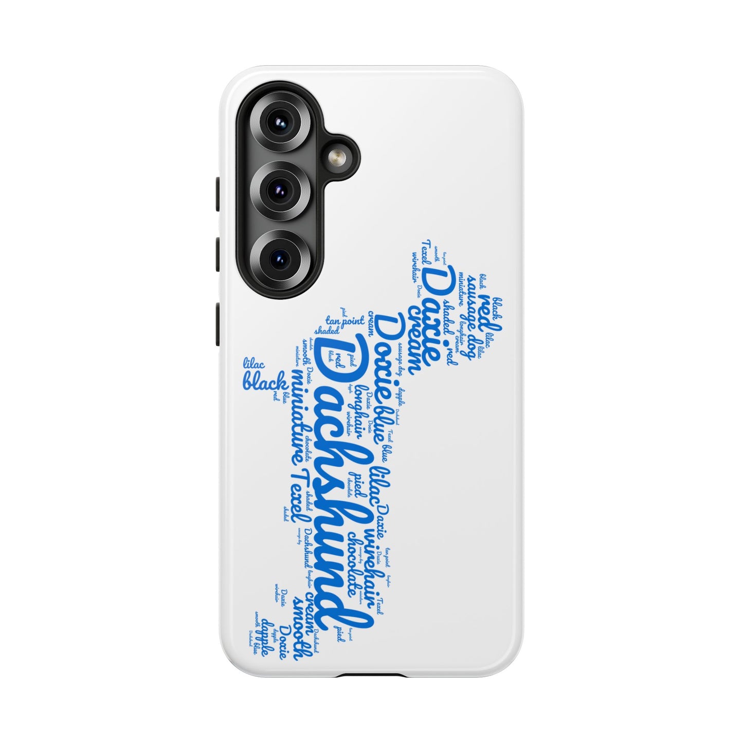 Type Subway Vibrant Dachshund Words Phone Case - Dog Apple Pixel Galaxy