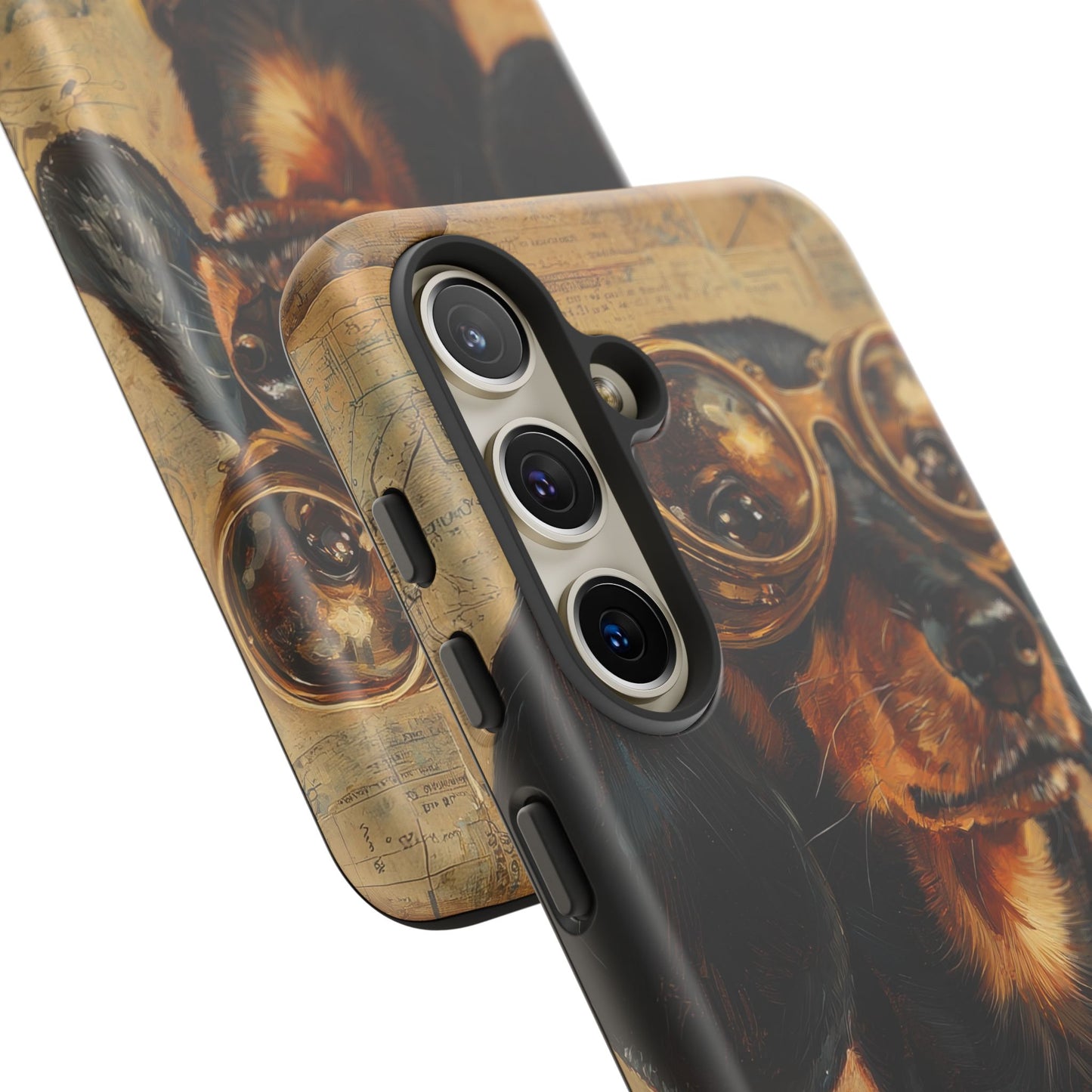 Steam Punk Dachshund Mens Phone Case - Dog Apple Pixel Galaxy