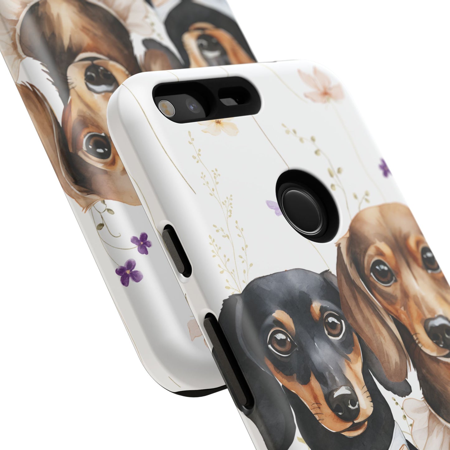 Wedding Dachshund Dog Phone Case - Bridal Gift Flower Girl Apple Pixel Galaxy